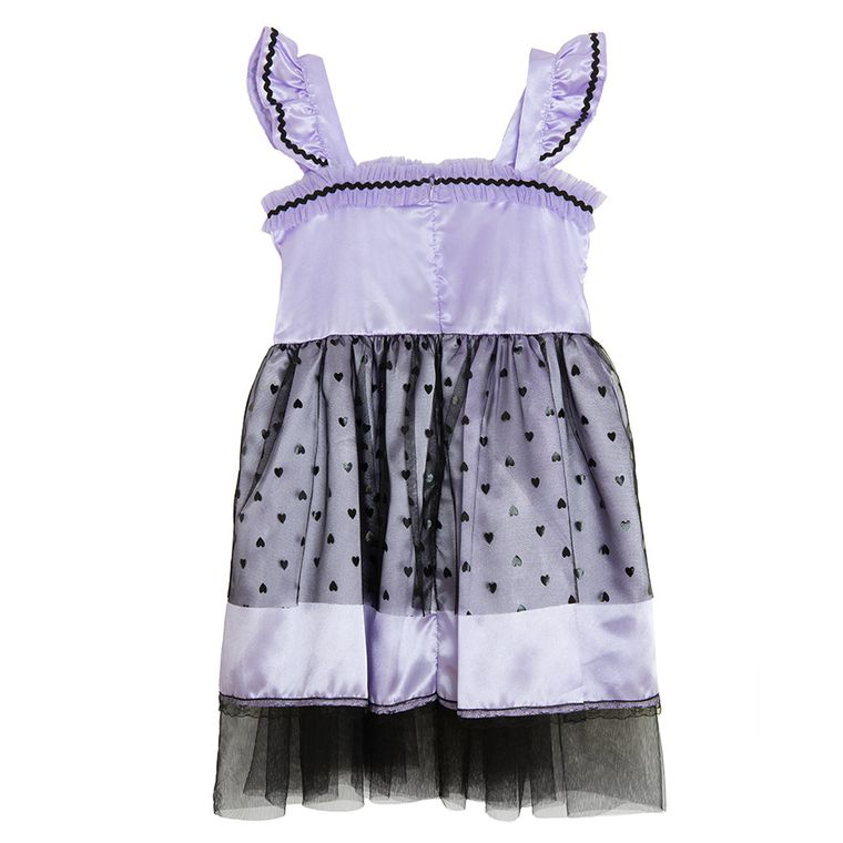 Smiki, Liliac, rochie cu bentita si aripi, costum pentru copii, violet