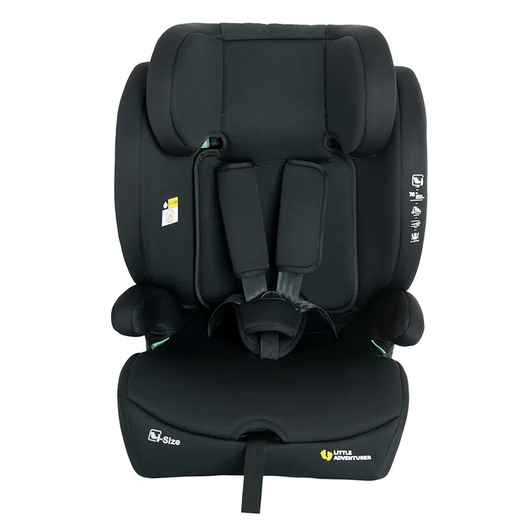 Smiki, Little Adventurer, scaun auto, iSize, negru, 76-150 cm