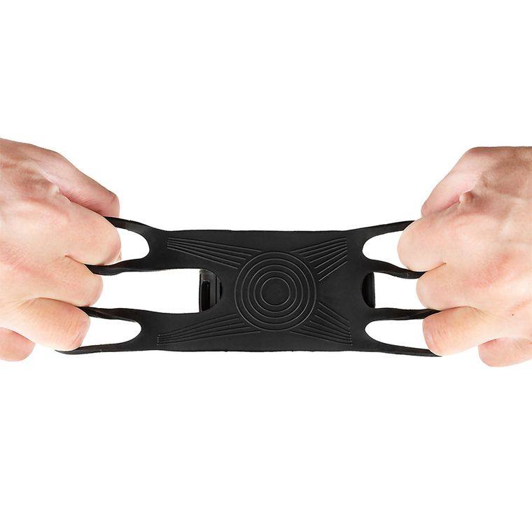 Smiki, Little Adventurer, suport pentru telefon din silicon, negru