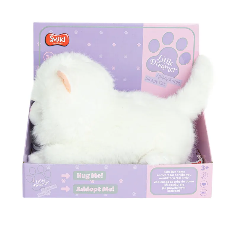 Smiki, Little Dreamer, Pisicuta somnoroasa, jucarie de plus interactiva