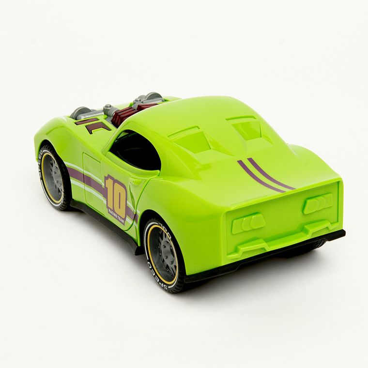 Smiki, Masinuta de curse, vehicul cu mecanism de frecare, lumini si sunete, verde