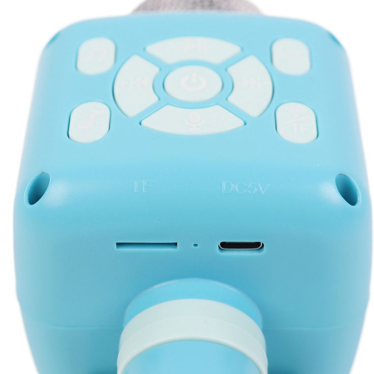 Smiki, microfon bluetooth cu difuzor, albastru