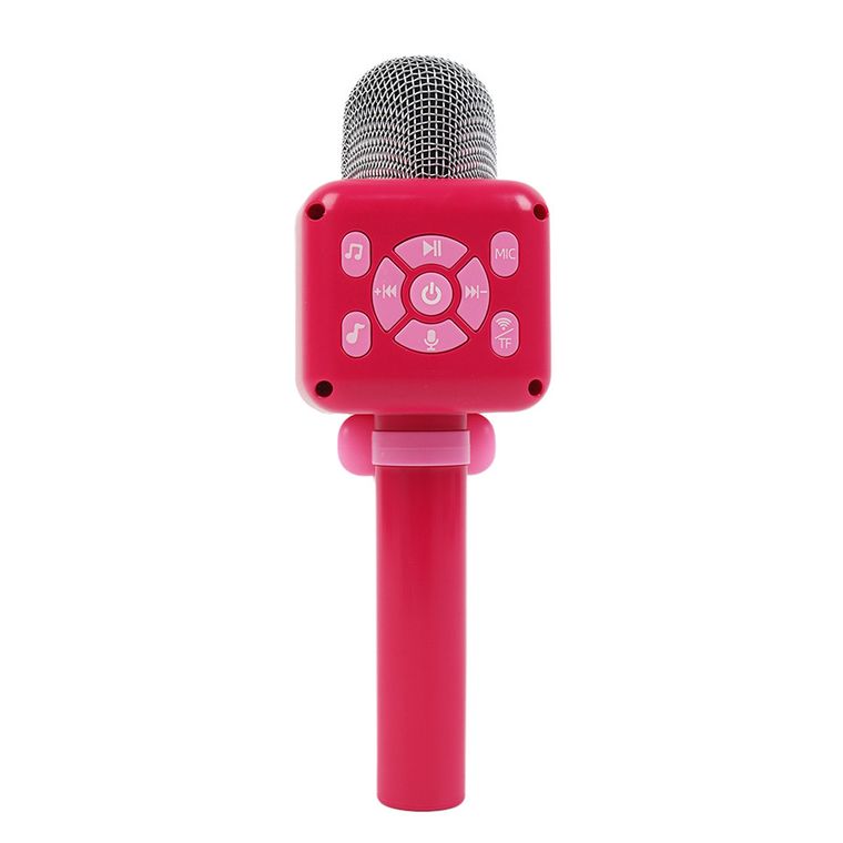 Smiki, microfon bluetooth cu difuzor, roz