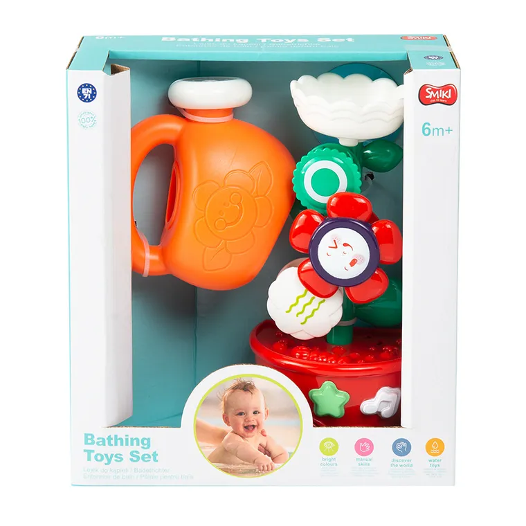 Smiki, Palnie cu stropitoare, jucarie de apa pentru baie