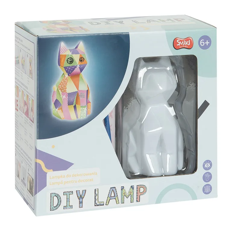 Smiki, Pisica, lampa de decorat, set cu acuarele