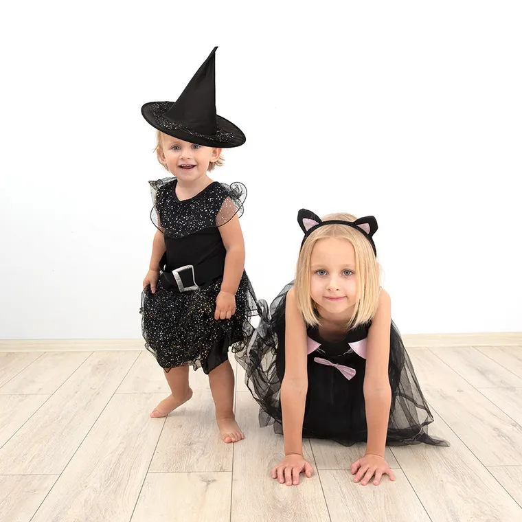 Smiki, Pisicuta, rochita, costum pentru copii, negru