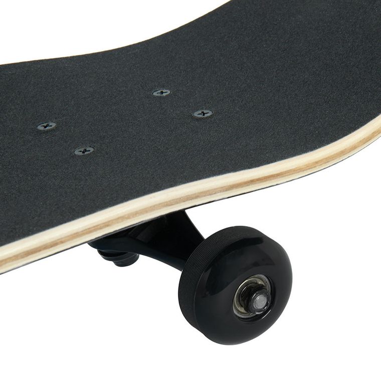 Smiki, placa de skateboard, negru, cranii