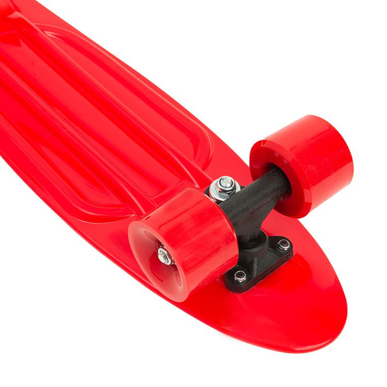 Smiki, placa skateboard de tip fish, rosu