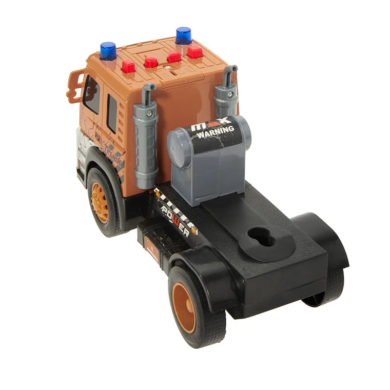 Smiki, platforma cu excavator, set de vehicule cu lumini si sunete