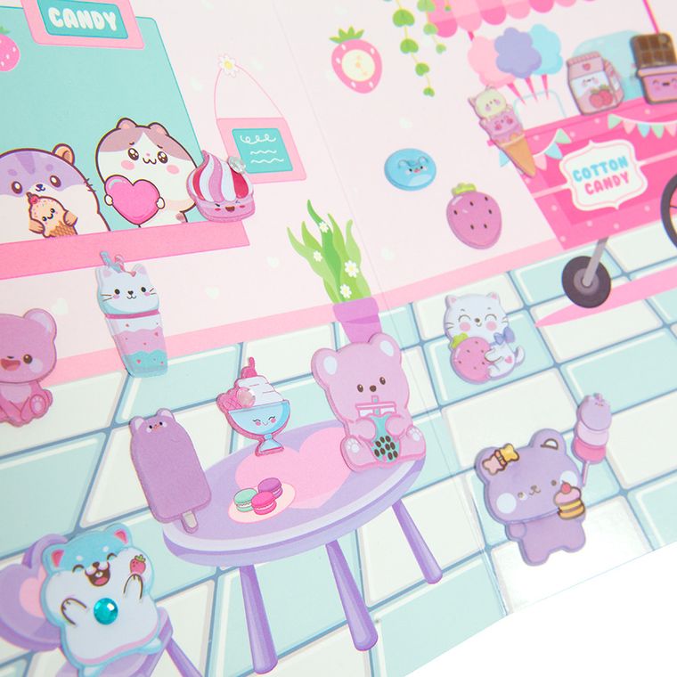 Smiki, tableta LCD de desenat, set cu stickere