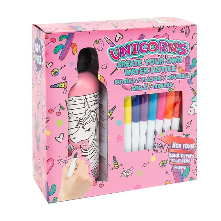 Smiki, Unicorn, sticla de colorat