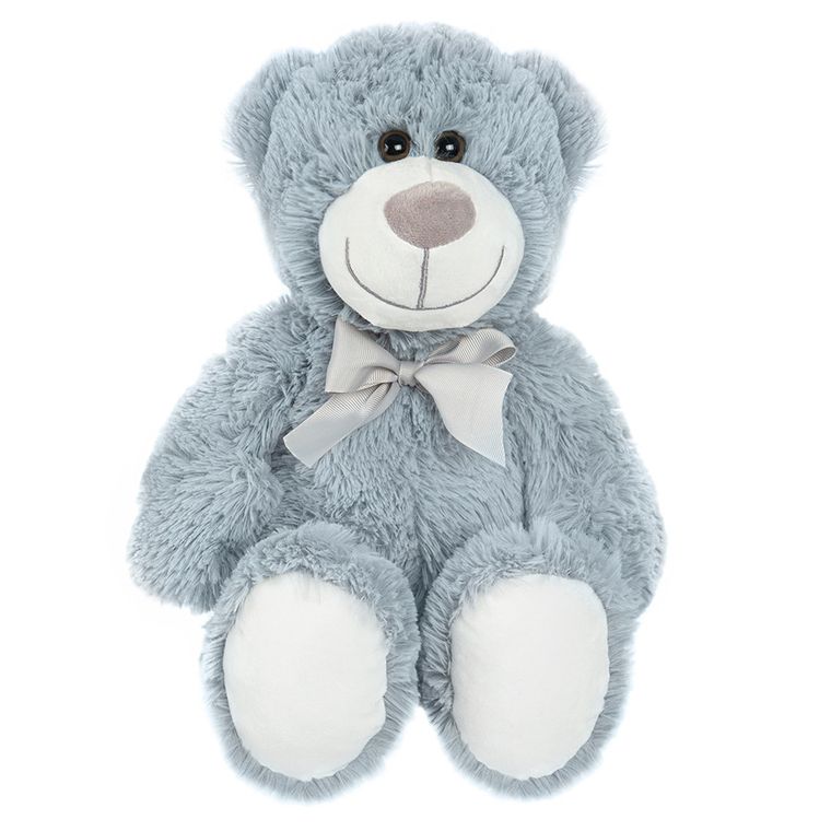 Smiki, Ursulet, jucarie de plus, gri, 30 cm