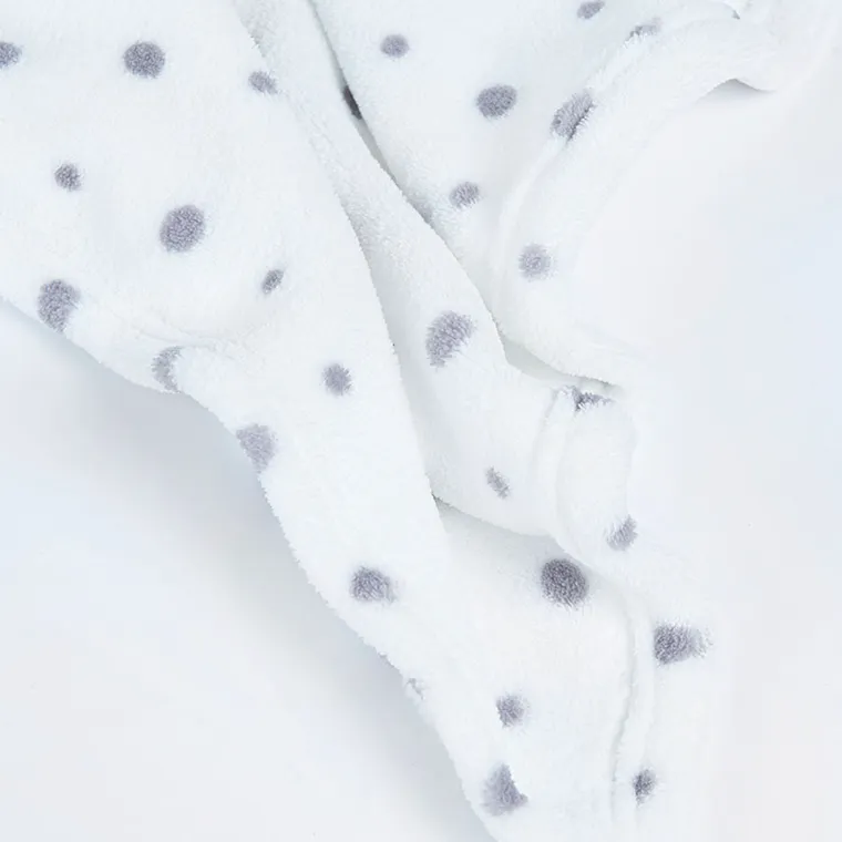 Smiki, Ursulet, patura si jucarie de plus, set cadou, alb