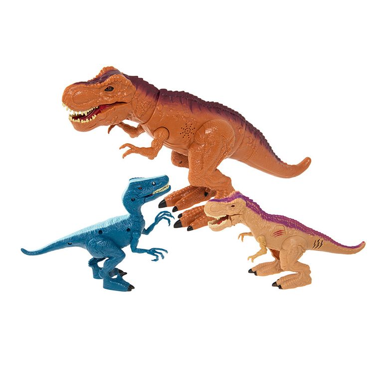 Smiki, Velociraptor, dinozaur, figurina interactiva, 16 cm