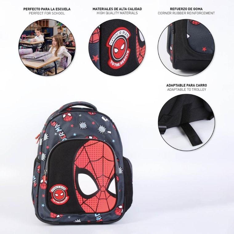 Spider-Man, rucsac pentru scoala, negru