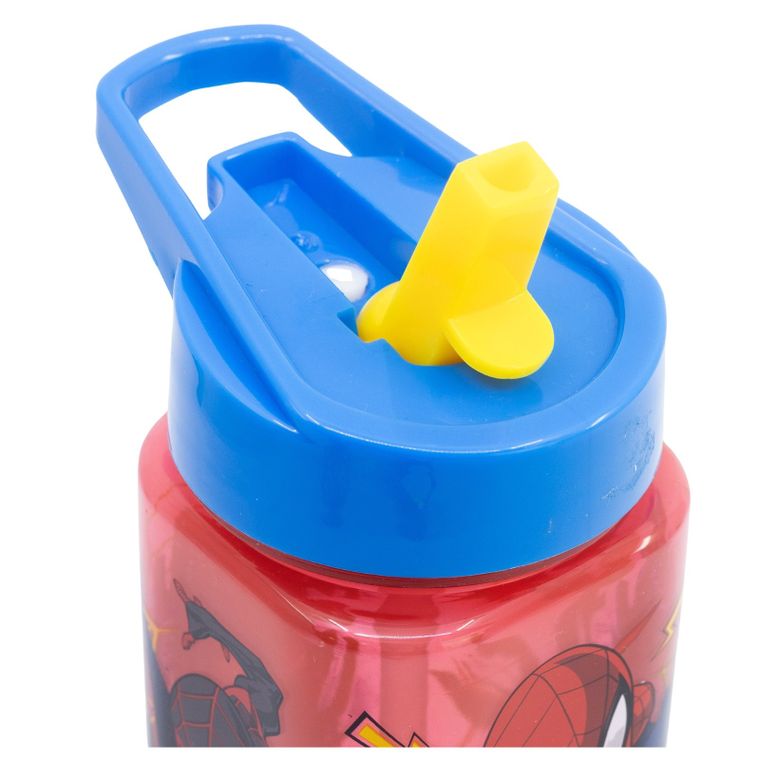 Spider-Man, sticla de apa cu pai Square, 510 ml