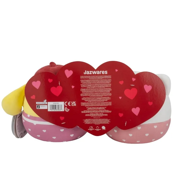 Squishmallows, Hello Kitty and Friends, Hello Kitty cu Pompompurin, set de jucarii de plus, 20 cm