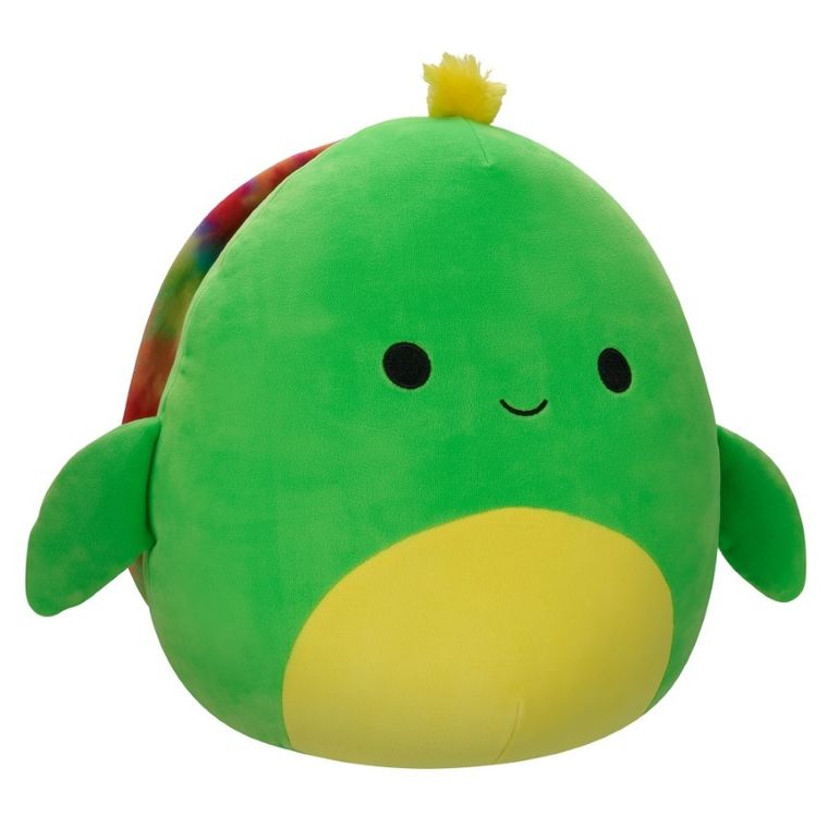 Squishmallows, Lars, Neon Green Turtle, jucarie de plus, 30 cm