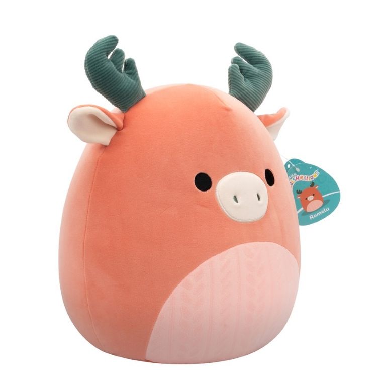 Squishmallows, Medium Plush, Dark Peach Moose, jucarie de plus, 30 cm