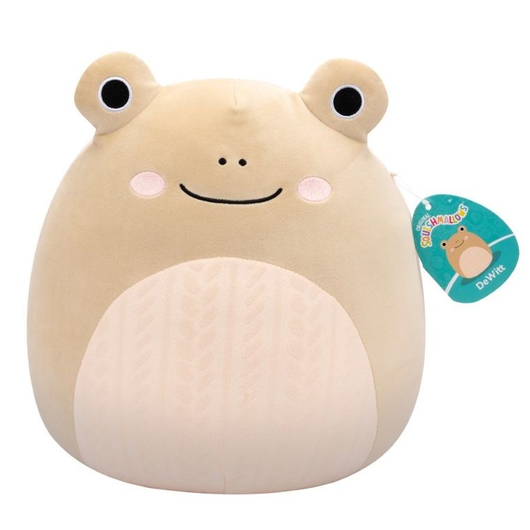 Squishmallows, Medium Plush, Tan Frog, jucarie de plus, 30 cm