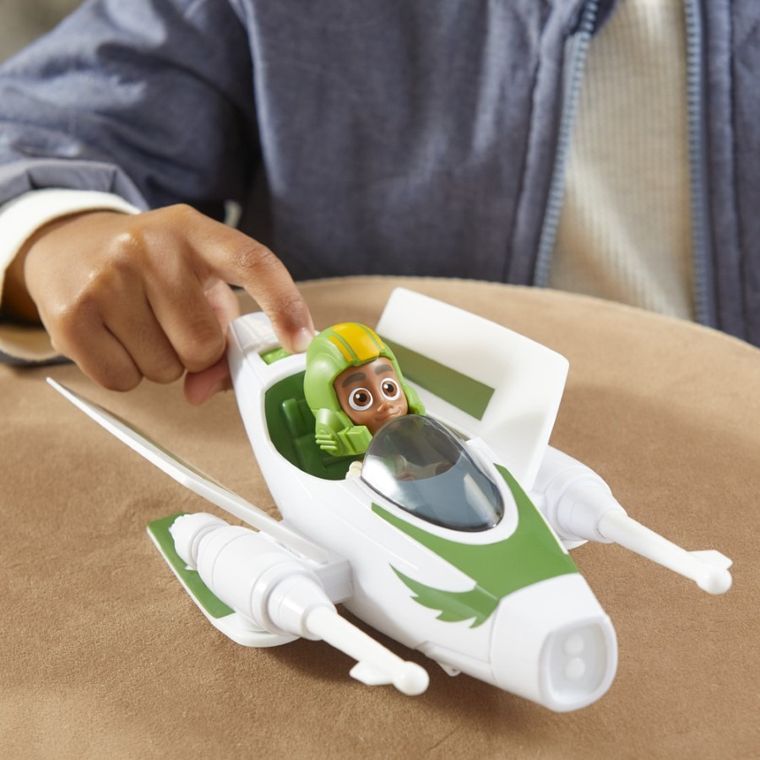 Star Wars, Young Jedi Adventures, Kai Brightstar, figurina cu vehicul