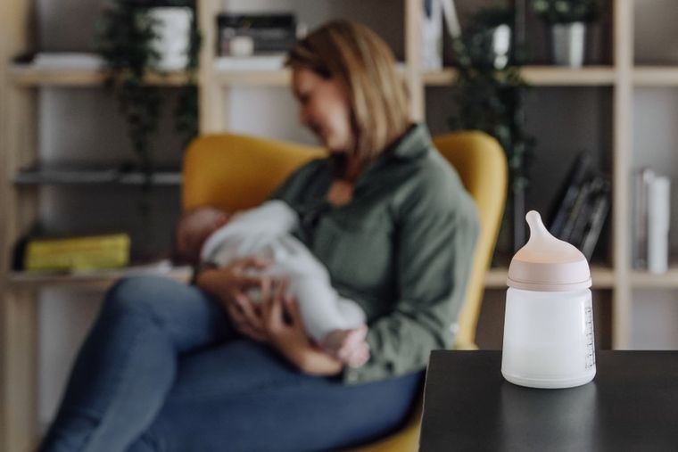 Suavinex, Zero Zero, set de biberoane, biberon 270 ml cu tetina si punga