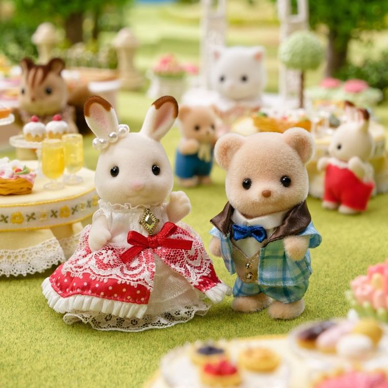 Sylvanian Families, 40th Anniversary, Freya & Theo, set de figurine, 5843