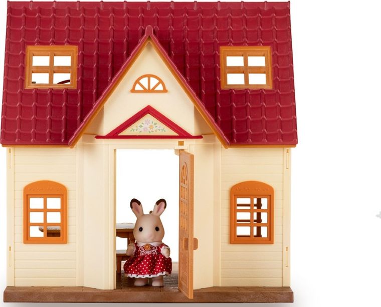 Sylvanian Families, Casa rustica primitoare, set de inceput cu figurina, 5242/5303