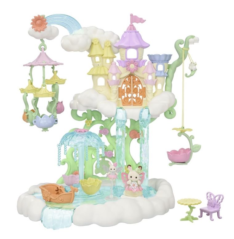 Sylvanian Families, Skytop Fairy Castle, set de joaca cu figurine, 5815