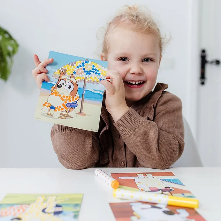 Totum, Bluey, stampile cu puncte, set creativ