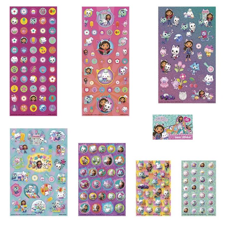 Totum, Casa de papusi a lui Gabi, set mare de stickere, 300 elemente