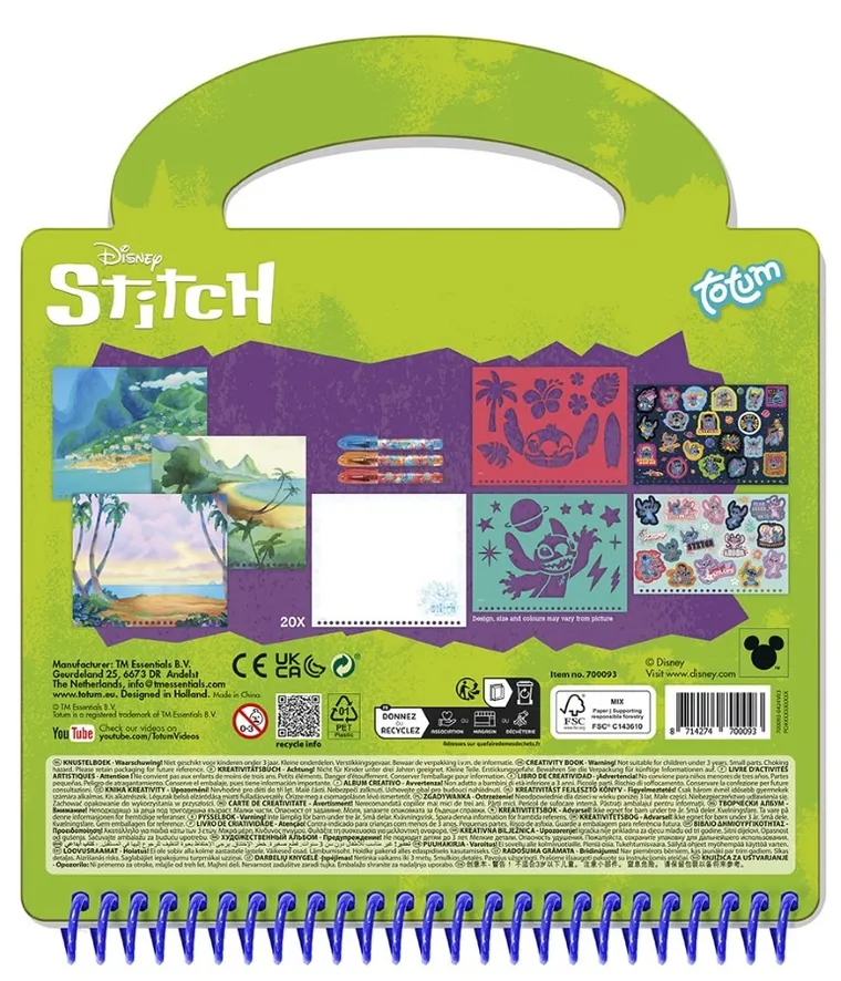 Totum, Lilo si Stitch, Designer Activity Pad, set creativ