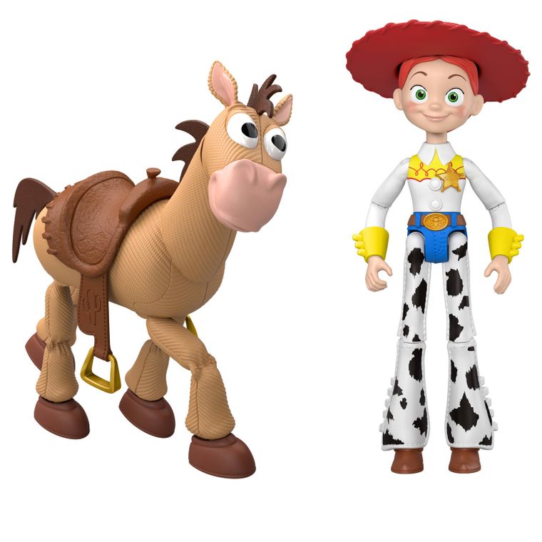 Toy Story 5, PlayScale, Jessie + Mustang, set de 2 figurine, scara 18 cm