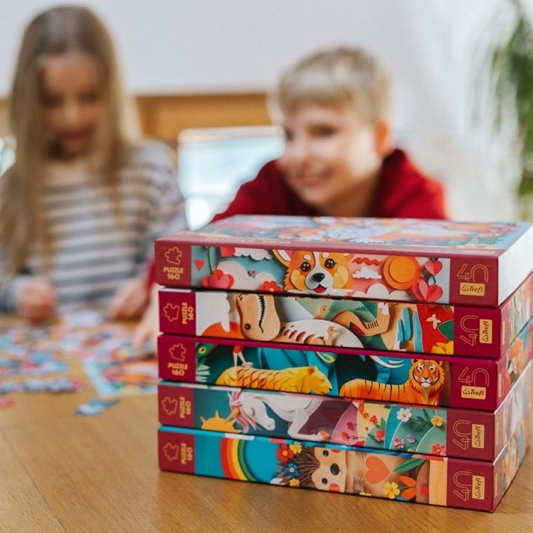 Trefl, 40 Years, Paper Art: Caine, puzzle, 160 piese
