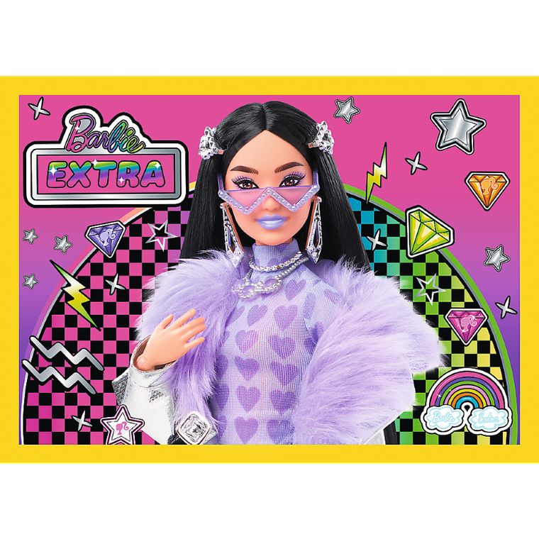 Trefl, Barbie, puzzle 4w1