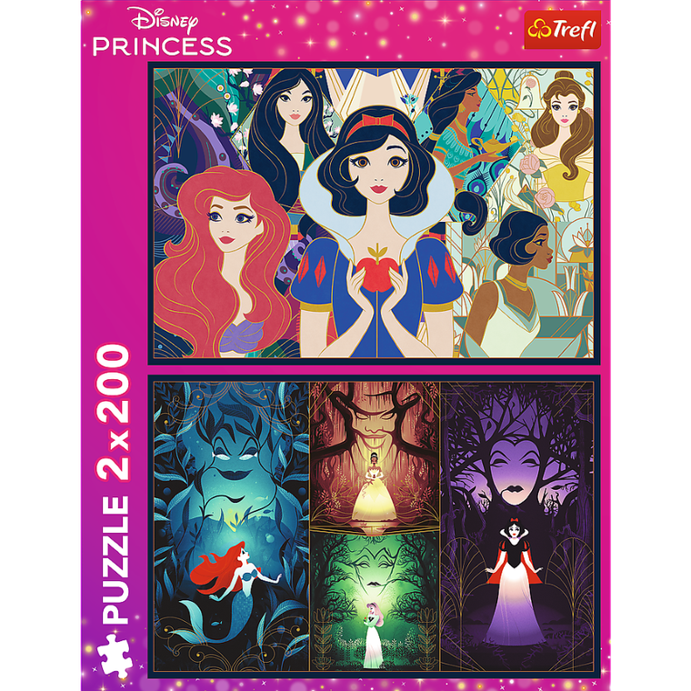 Trefl, Disney Princess, puzzle, 2-200 piese