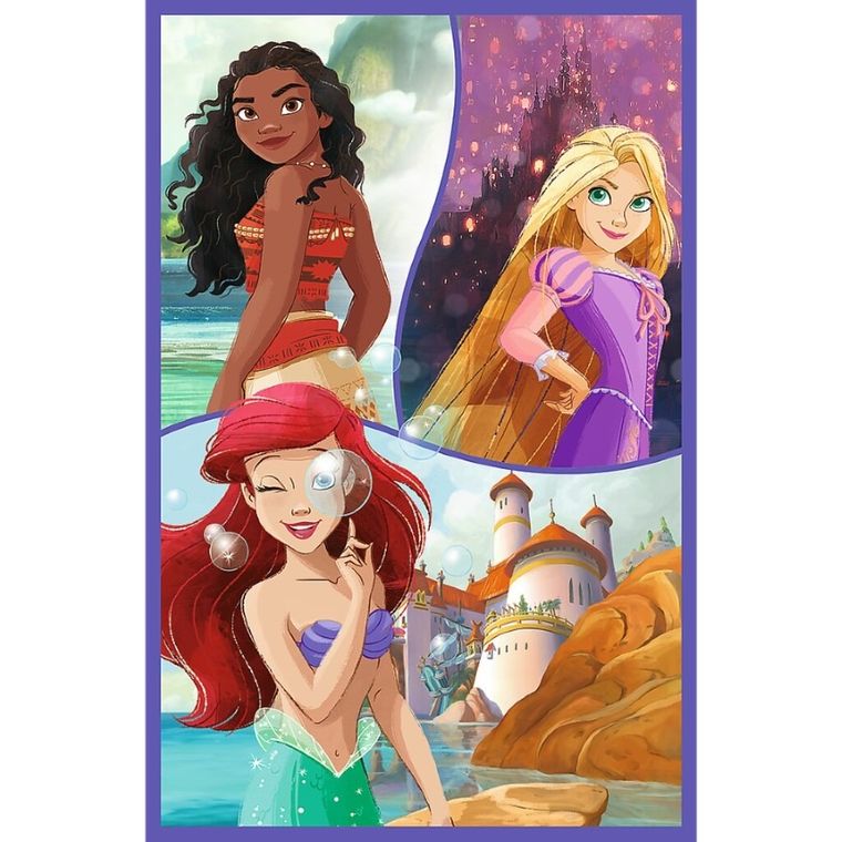 Trefl, Disney Princess, puzzle, 3-80 piese