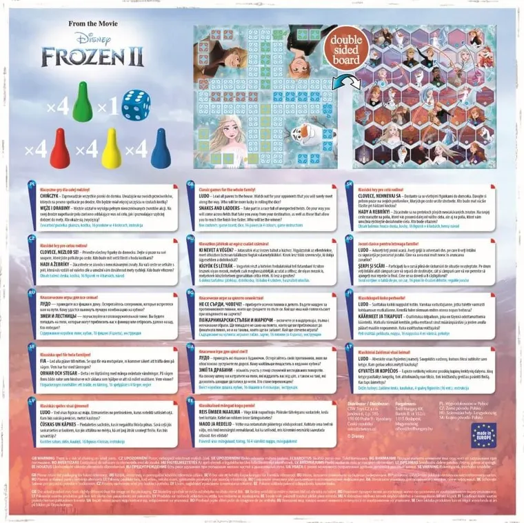 Trefl, Frozen 2, Ludo / Serpi si scari, joc