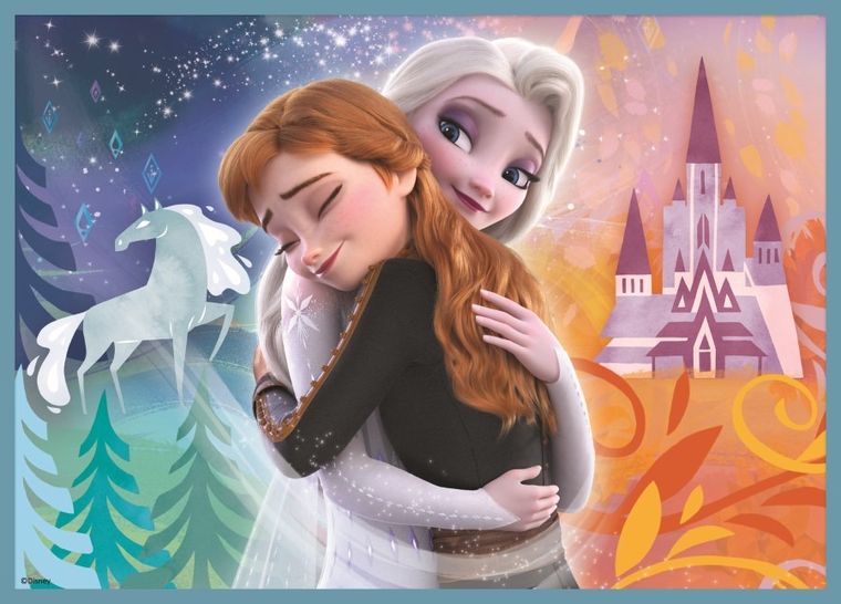 Trefl, Frozen 2, Lumea uimitoare a Frozen, puzzle 4in1, 71 piese