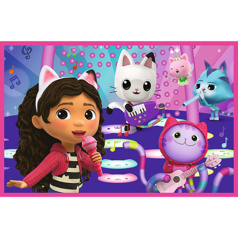 Trefl, Gabby's Dollhouse, puzzle, 2-24 piese