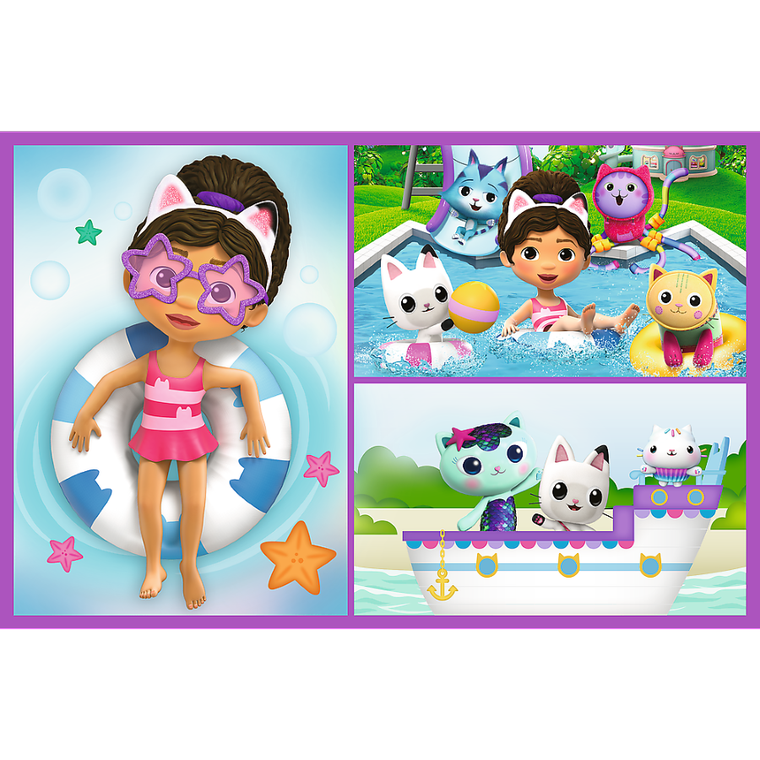 Trefl, Gabby's Dollhouse, puzzle, 2-70 piese