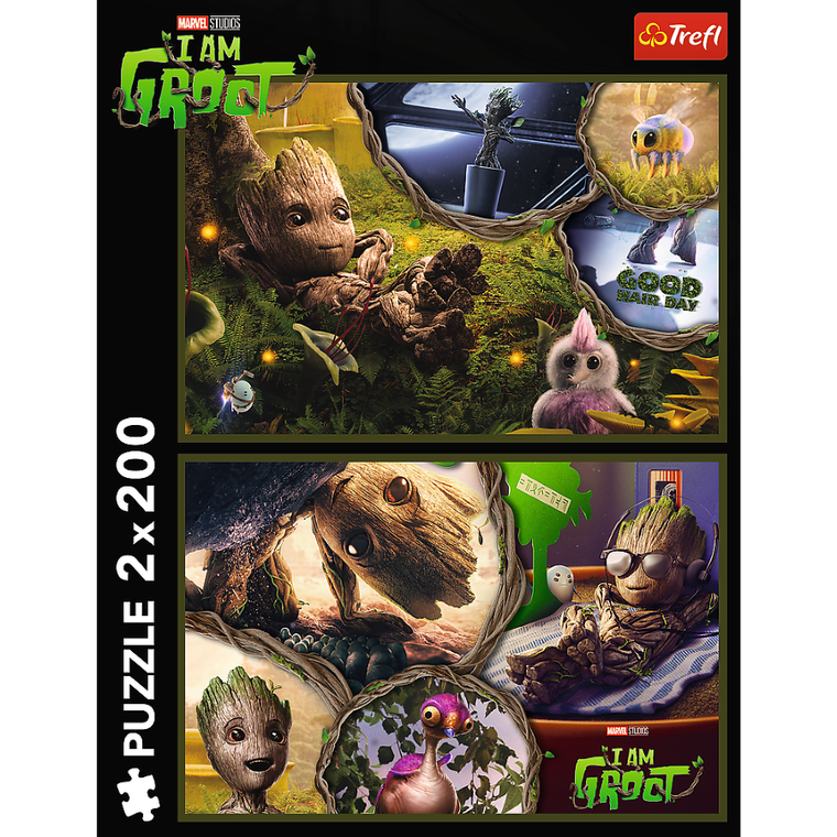 Trefl, Guardians of the Galaxy, I am Groot, puzzle, 2-200 piese