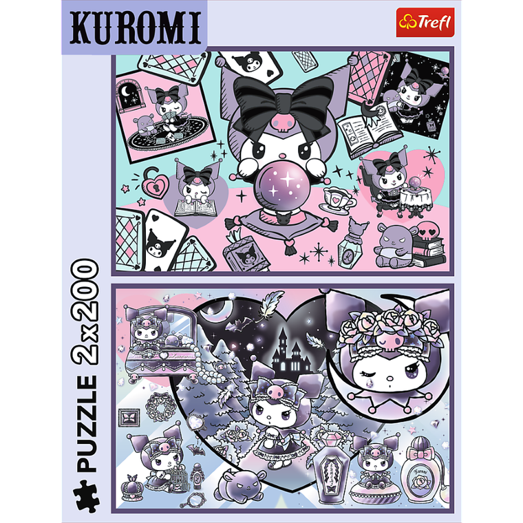 Trefl, Hello Kitty, Kuromi, puzzle, 2-200 piese