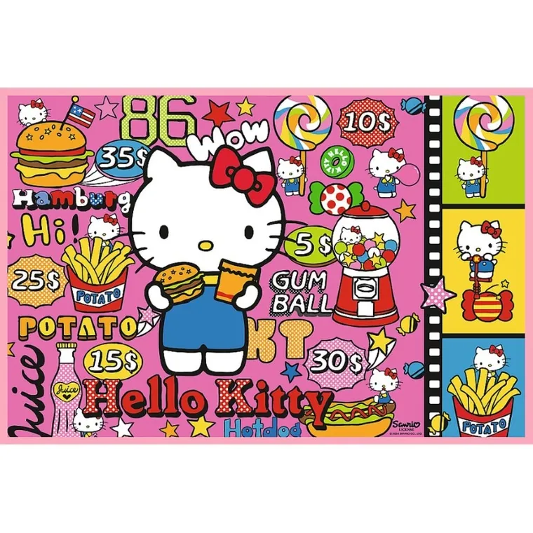Trefl, Hello Kitty si prieteni, puzzle, 2-200 piese