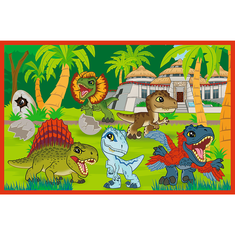 Trefl, Jurassic World, Small Dinosaurs, puzzle, 2-24 piese