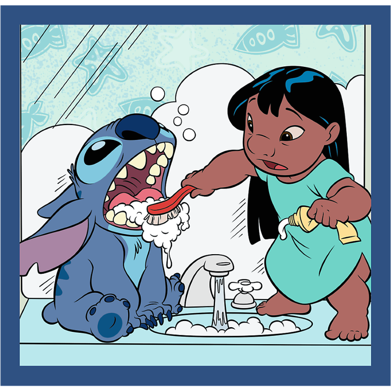 Trefl, Lilo si Stitch, puzzle 3in1