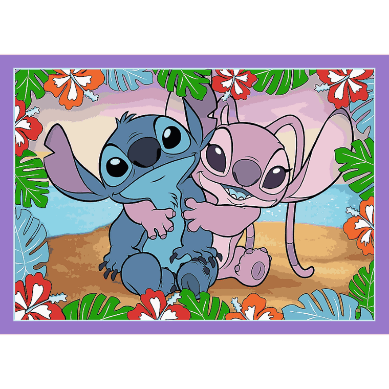 Trefl, Lilo si Stitch, puzzle, 4in1, 207 piese