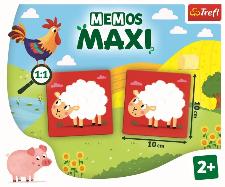 Trefl, Memo-uri Maxi Ferma, joc