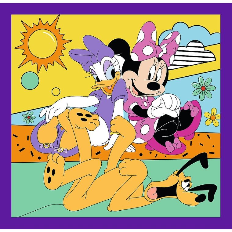 Trefl, Mickey Mouse, puzzle 3in1
