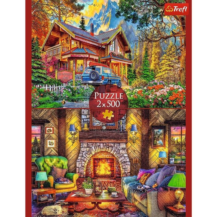 Trefl, Mountain Vacation Time, puzzle, 2-500 piese